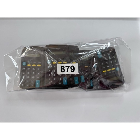 SMALL MINI POCKET CALCULATOR School Office 8 Digit Solar Power Set Of 10 Tested - Picture 6 of 6